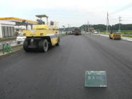 国道118号線舗装工事 道路舗装状況